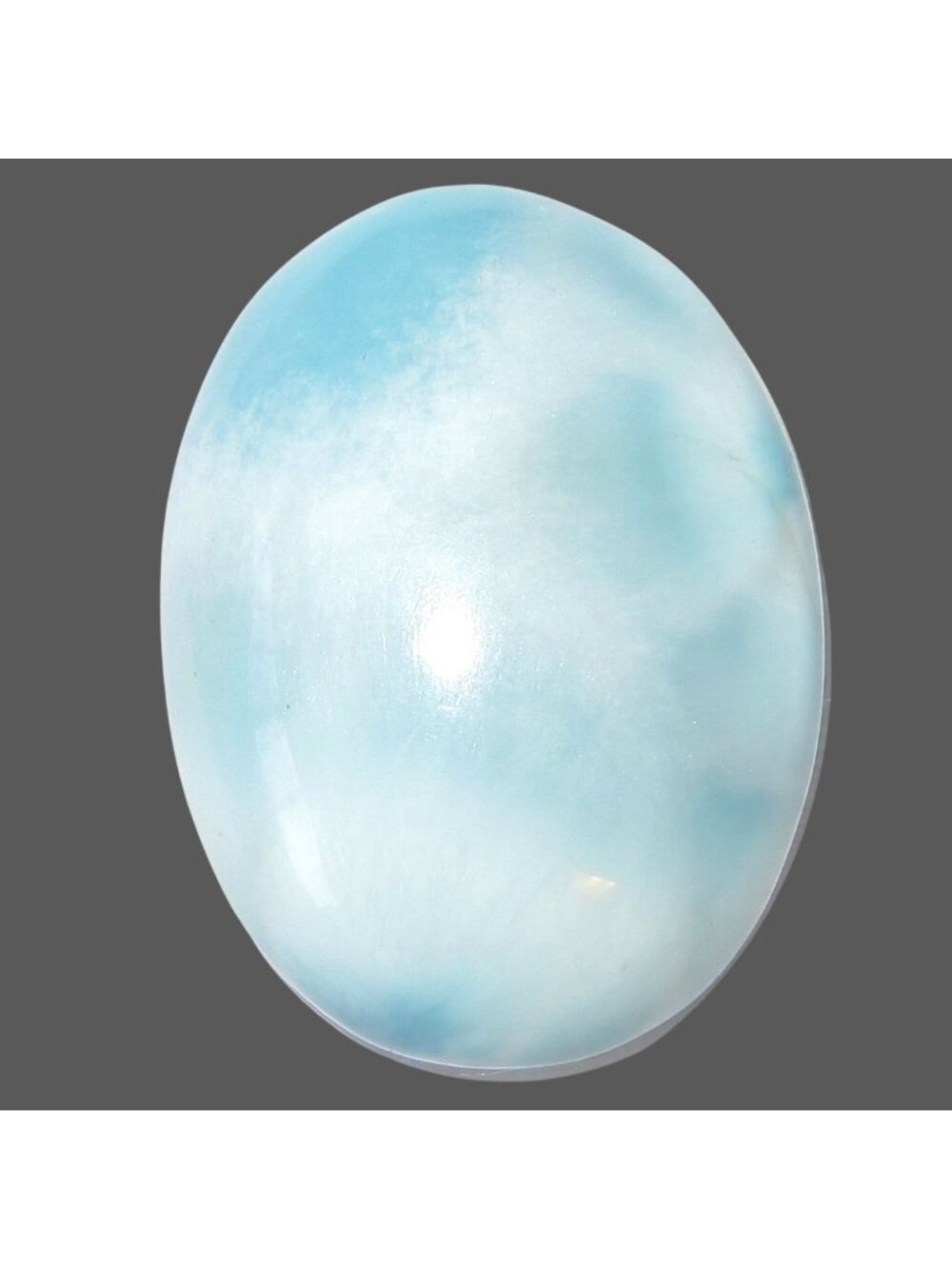 Larimar Cabochon Crystal Cloud Blue Oval Natural Jewelry Making Gemstone